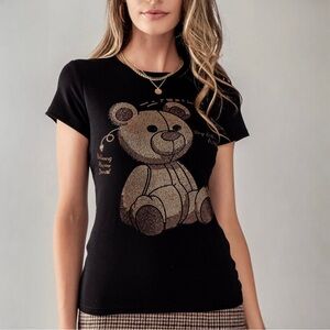 Rhinestone Teddy Bear Tee